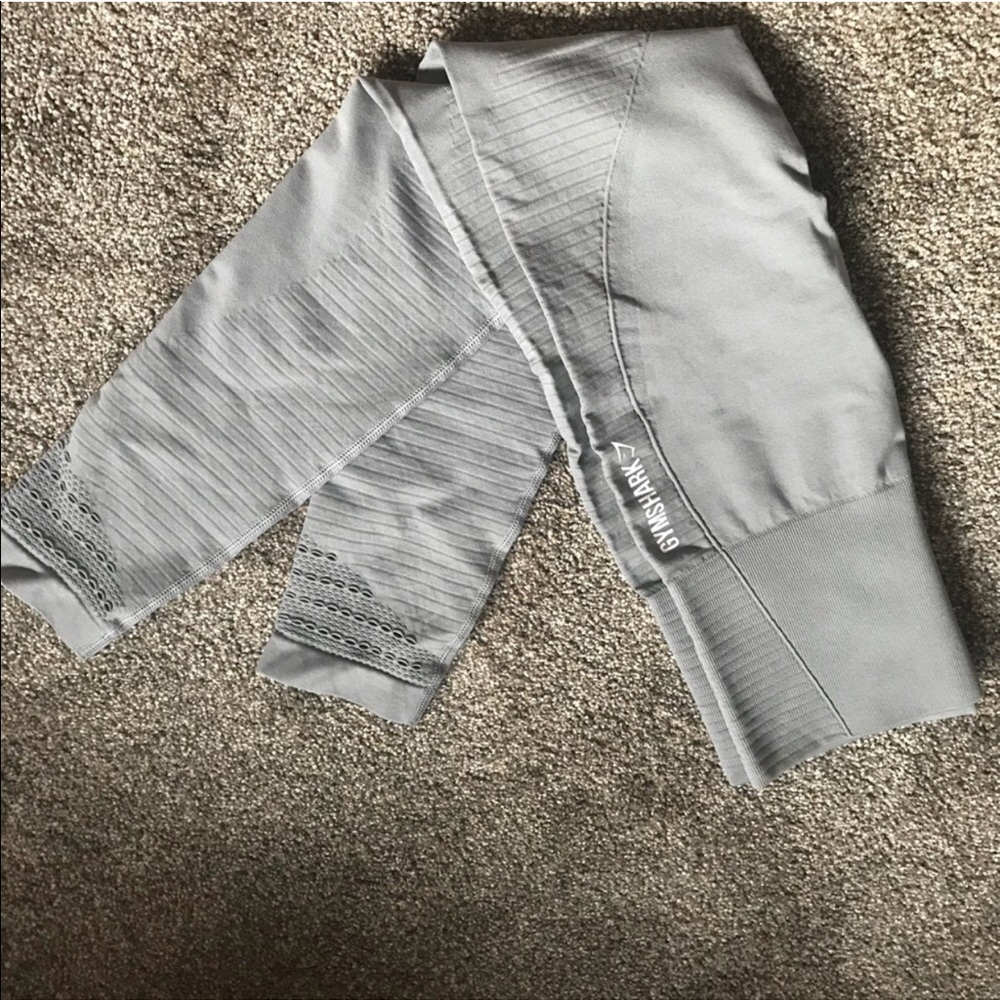 Gymshark seemless leggings, SM Gray